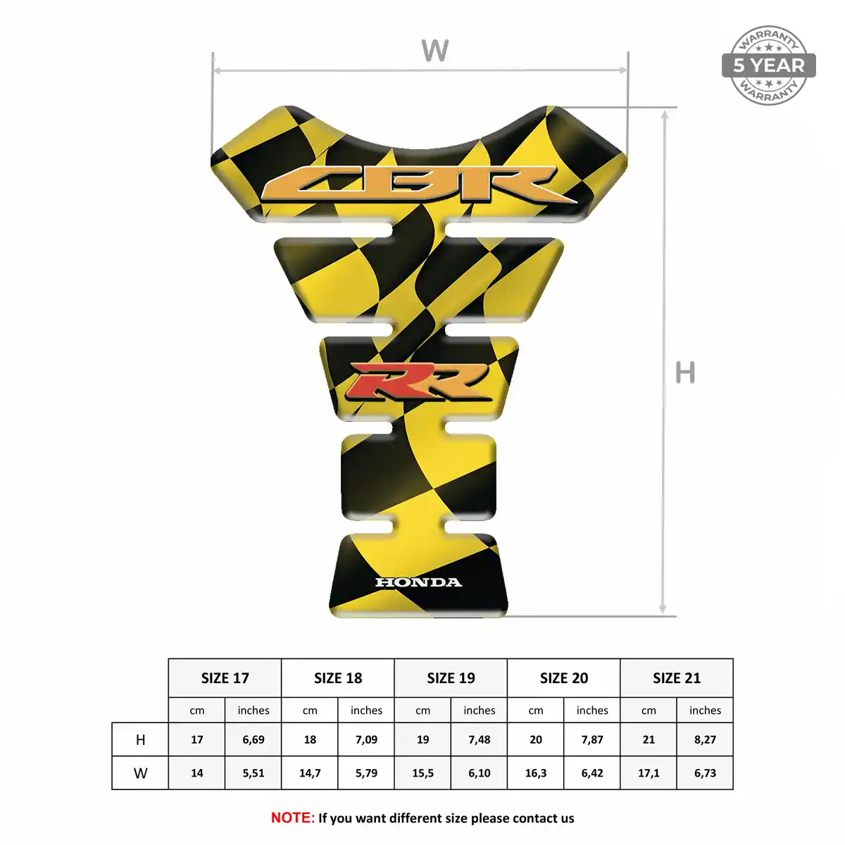 Honda Tank Pad Fuse Motorbike Elite Edition
