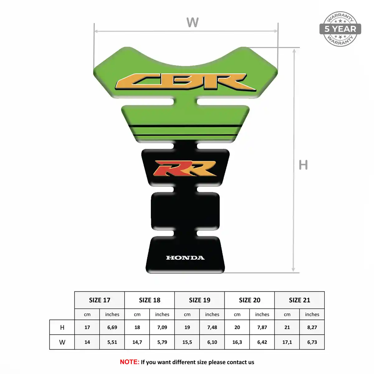 Honda Tank Pad Fuse Motorbike Noble Edition