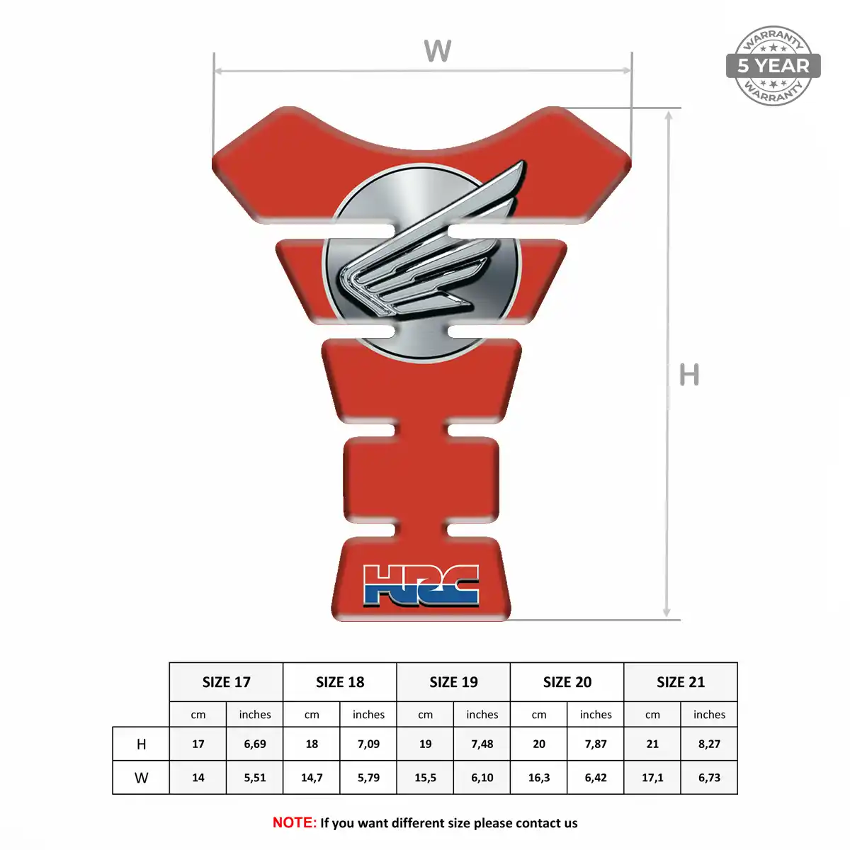 Honda Tank Pad Fuse Motorbike Prestige Line