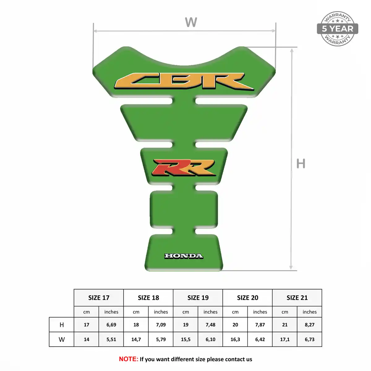 Honda Tank Pad Fuse Motorbike Refined Design