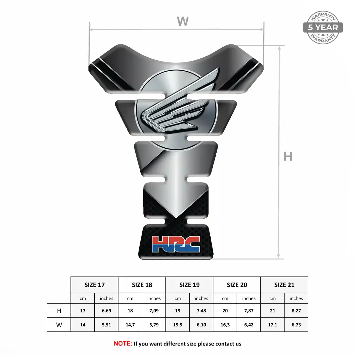 Honda Tank Pad Fuse Motorcycle Prime Quality