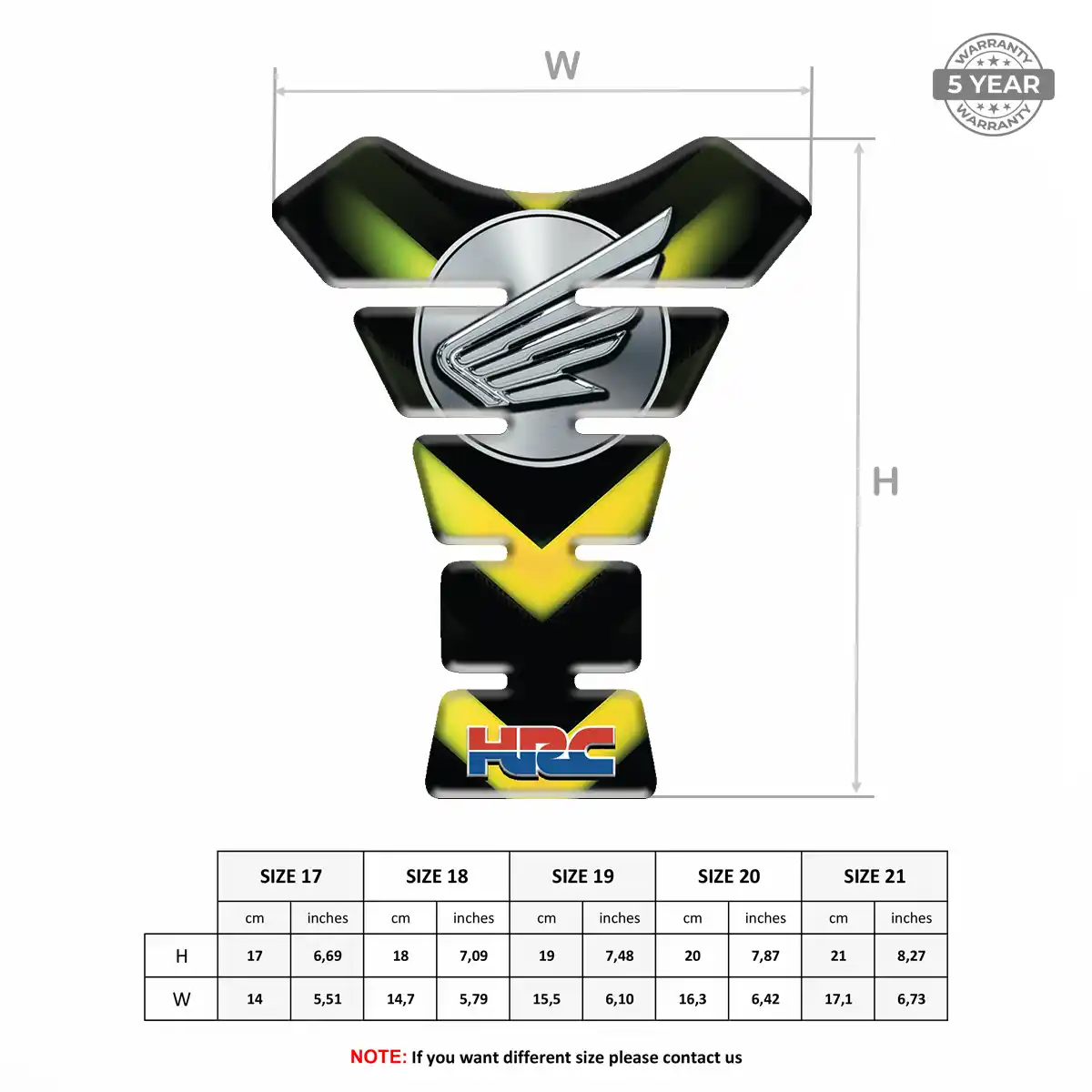 Honda Tank Pad Guard Elite Edition