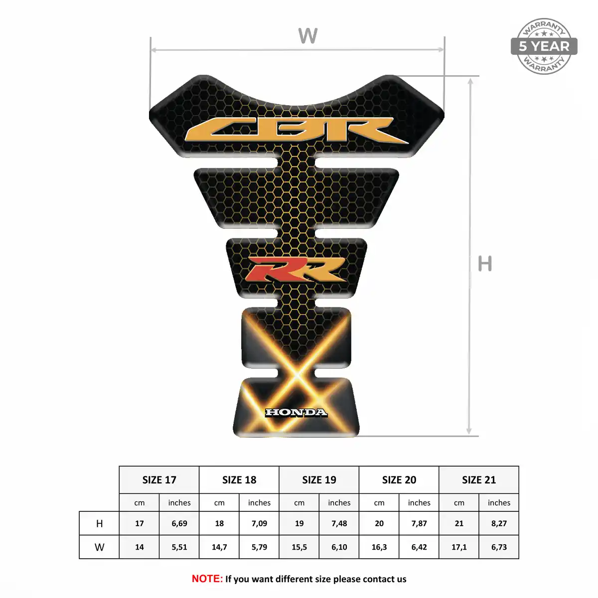 Honda Tank Pad Guard Exclusive Series