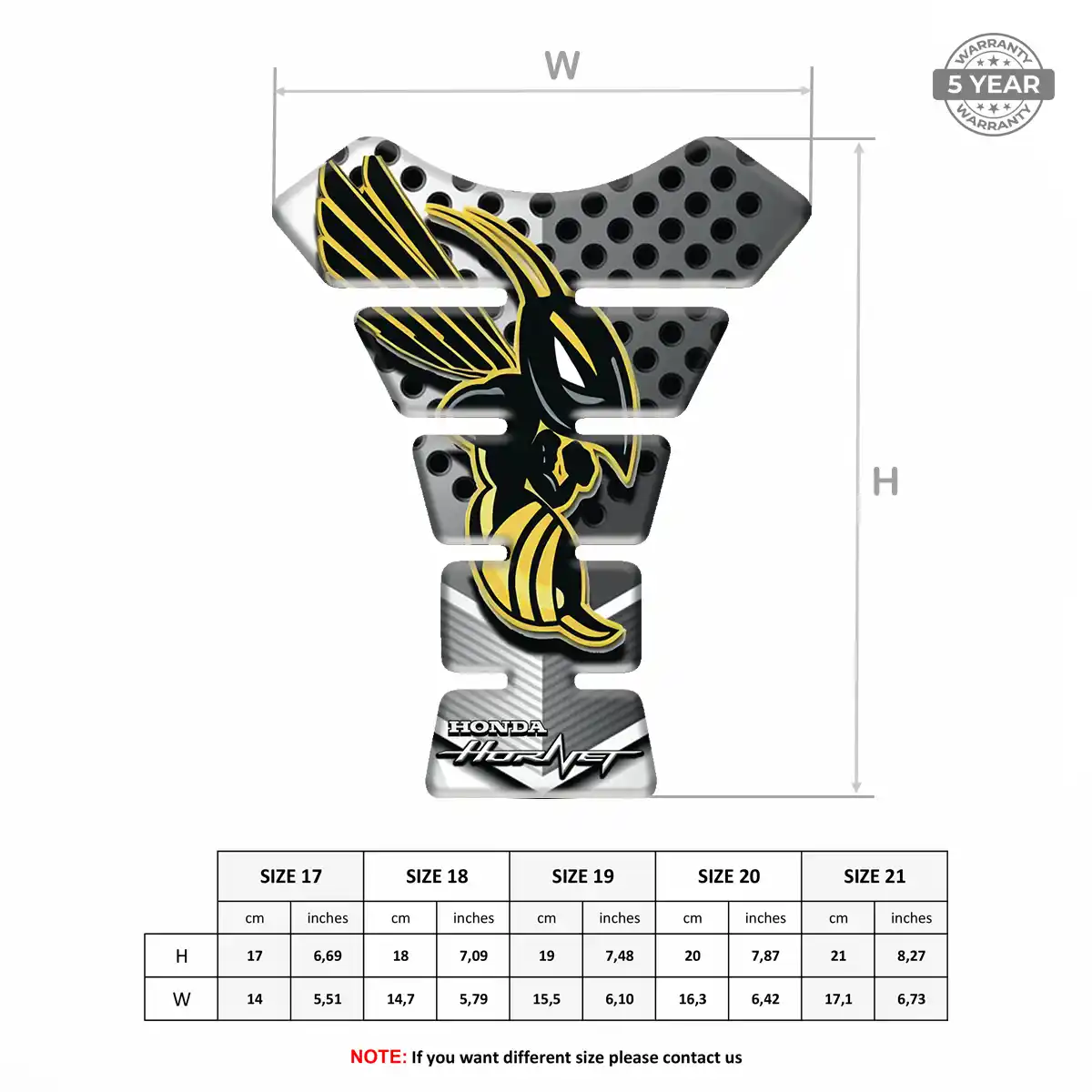 Honda Tank Pad Guard Noble Edition