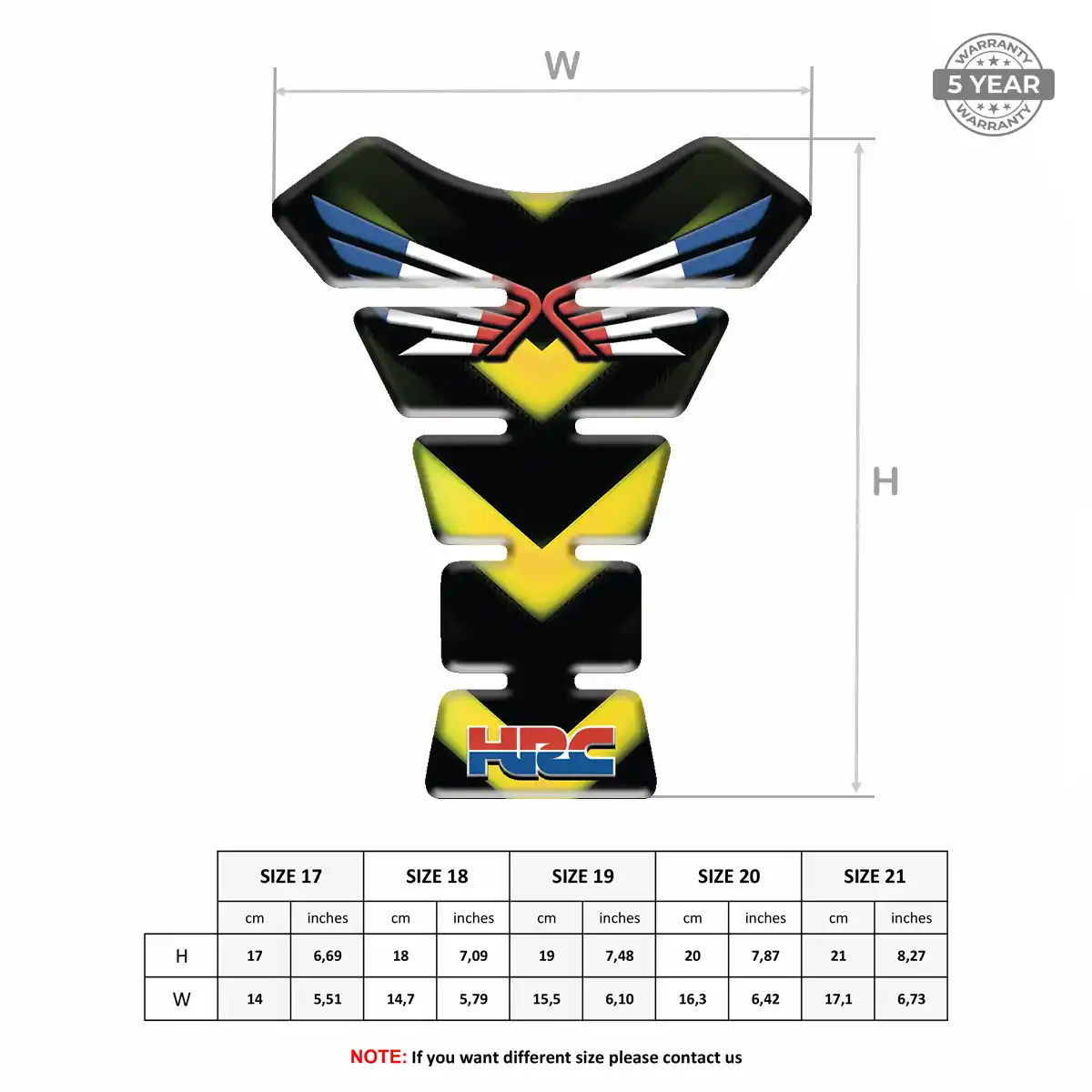 Honda Tank Pad Guard Prestige Line