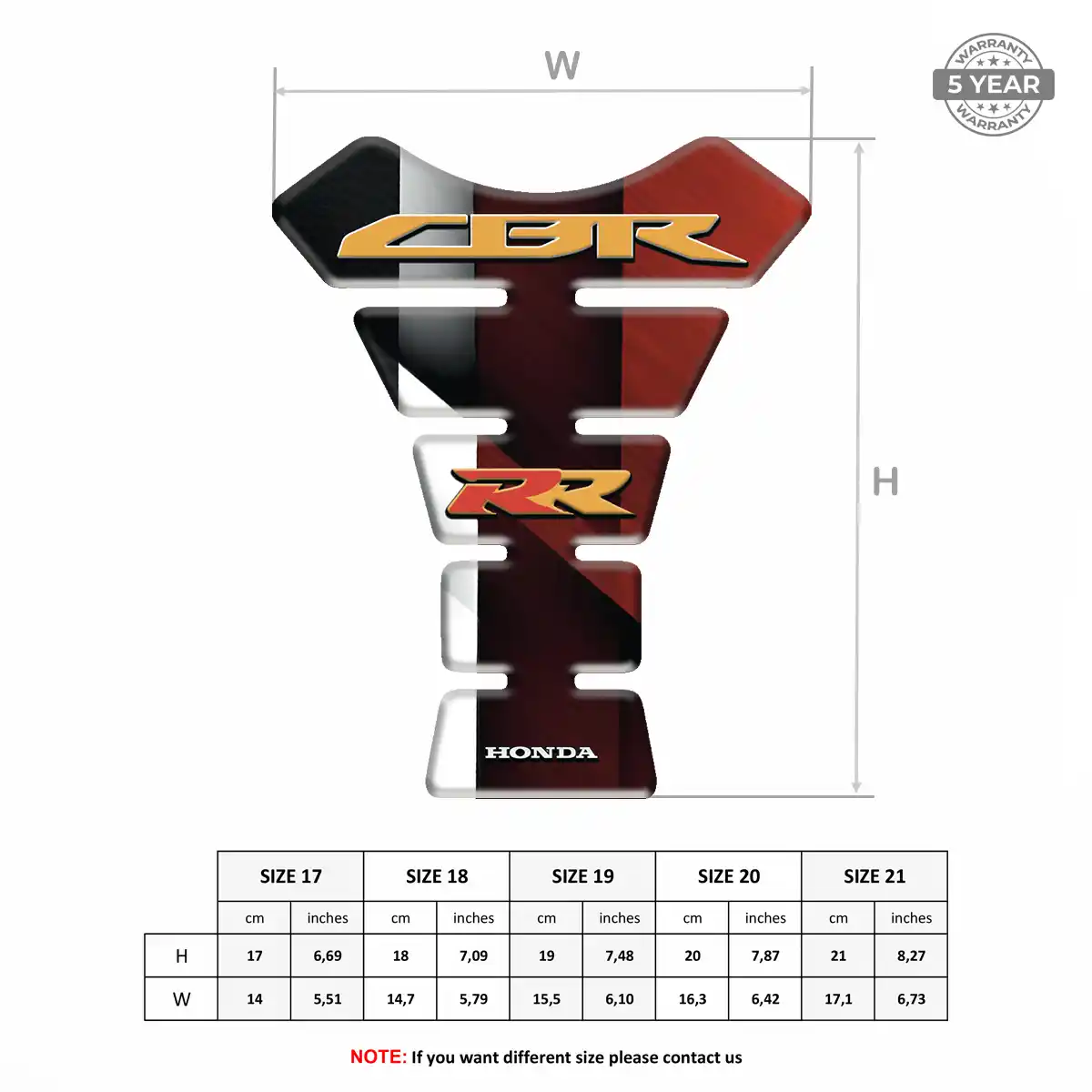 Honda Tank Pad Guard Superior Craft