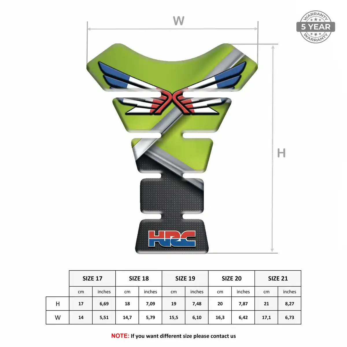 Honda Tank Pad Motorbike Deluxe Edition