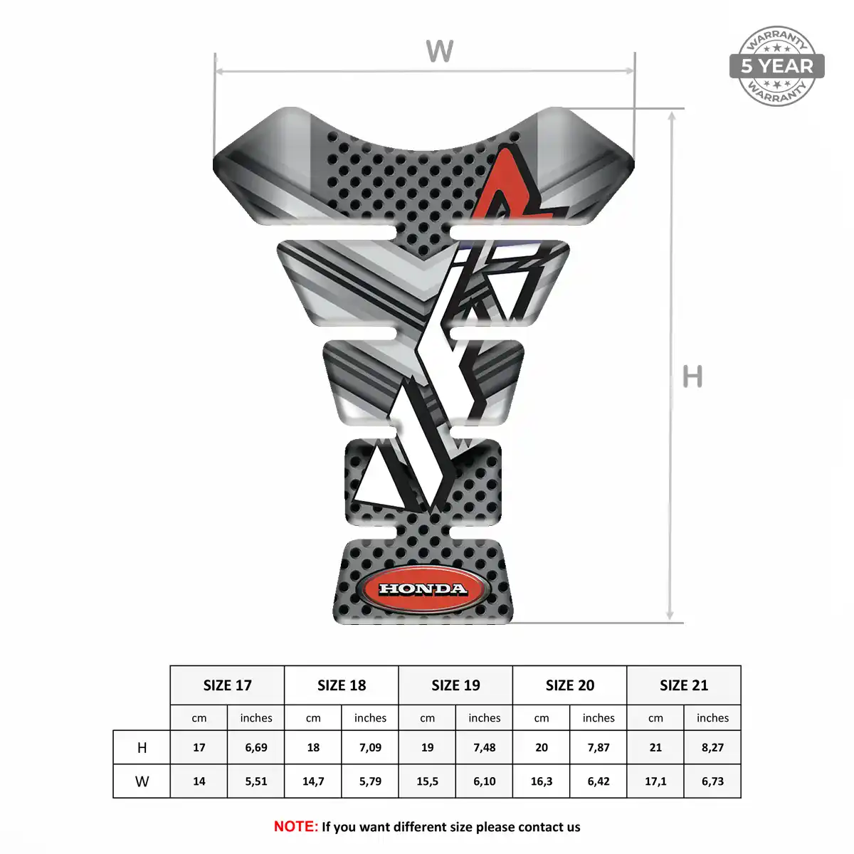 Honda Tank Pad Motorbike Exclusive Series