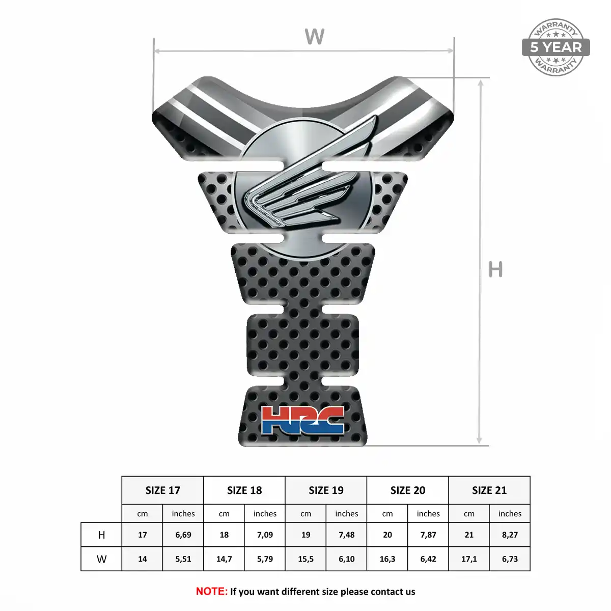 Honda Tank Pad Motorcycle Elite Edition
