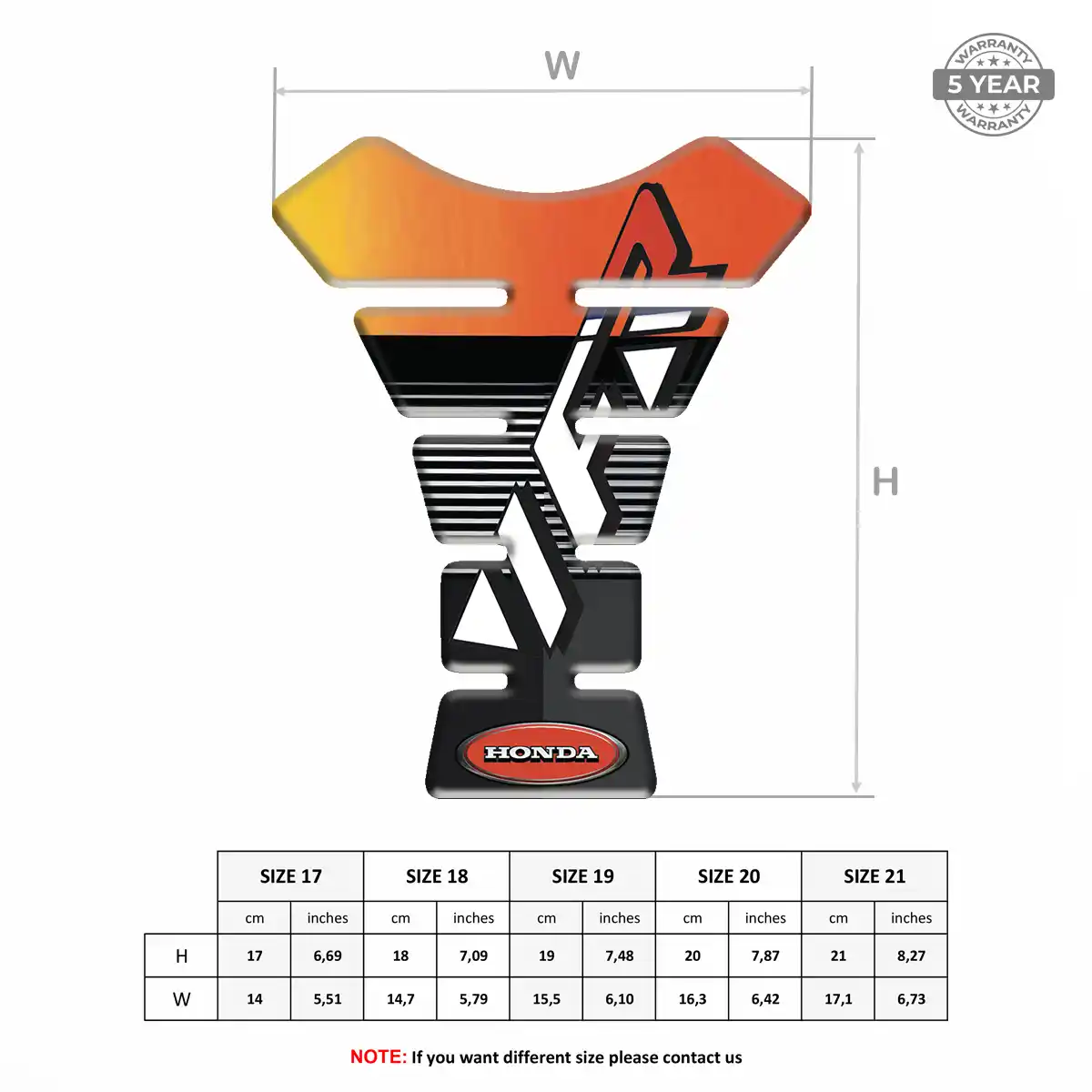 Honda Tank Pad Motorcycle Exclusive Series