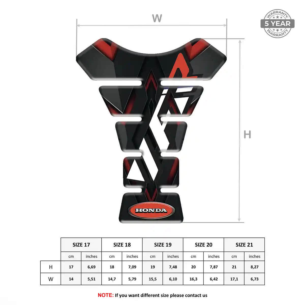 Honda Tank Pad Noble Edition