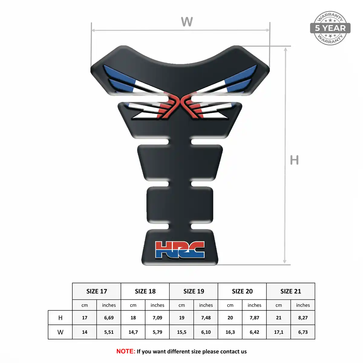 Honda Tank Pad Opulent Line