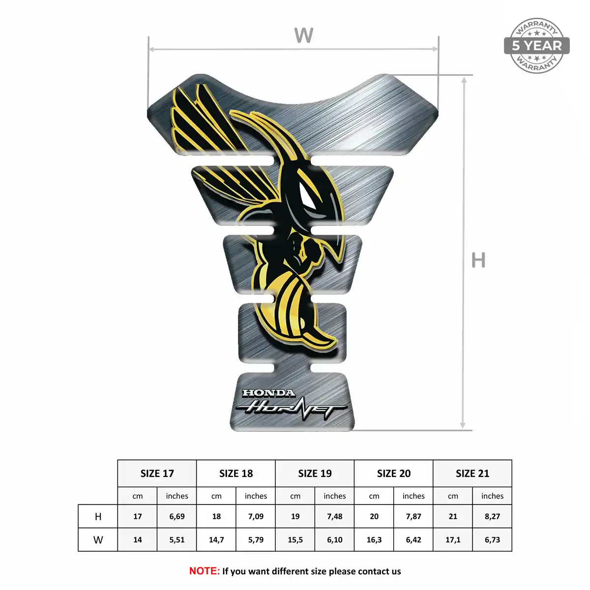 Honda Tank Pad Protector Motorbike Prime Quality
