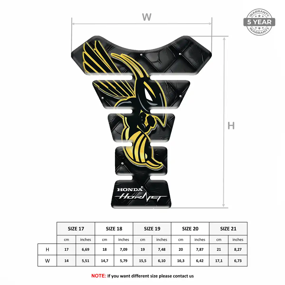 Honda Tank Pad Protector Motorcycle Noble Edition