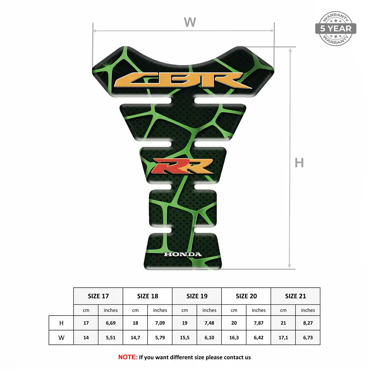 Honda Tank Pad Protector Motorcycle Prime Quality