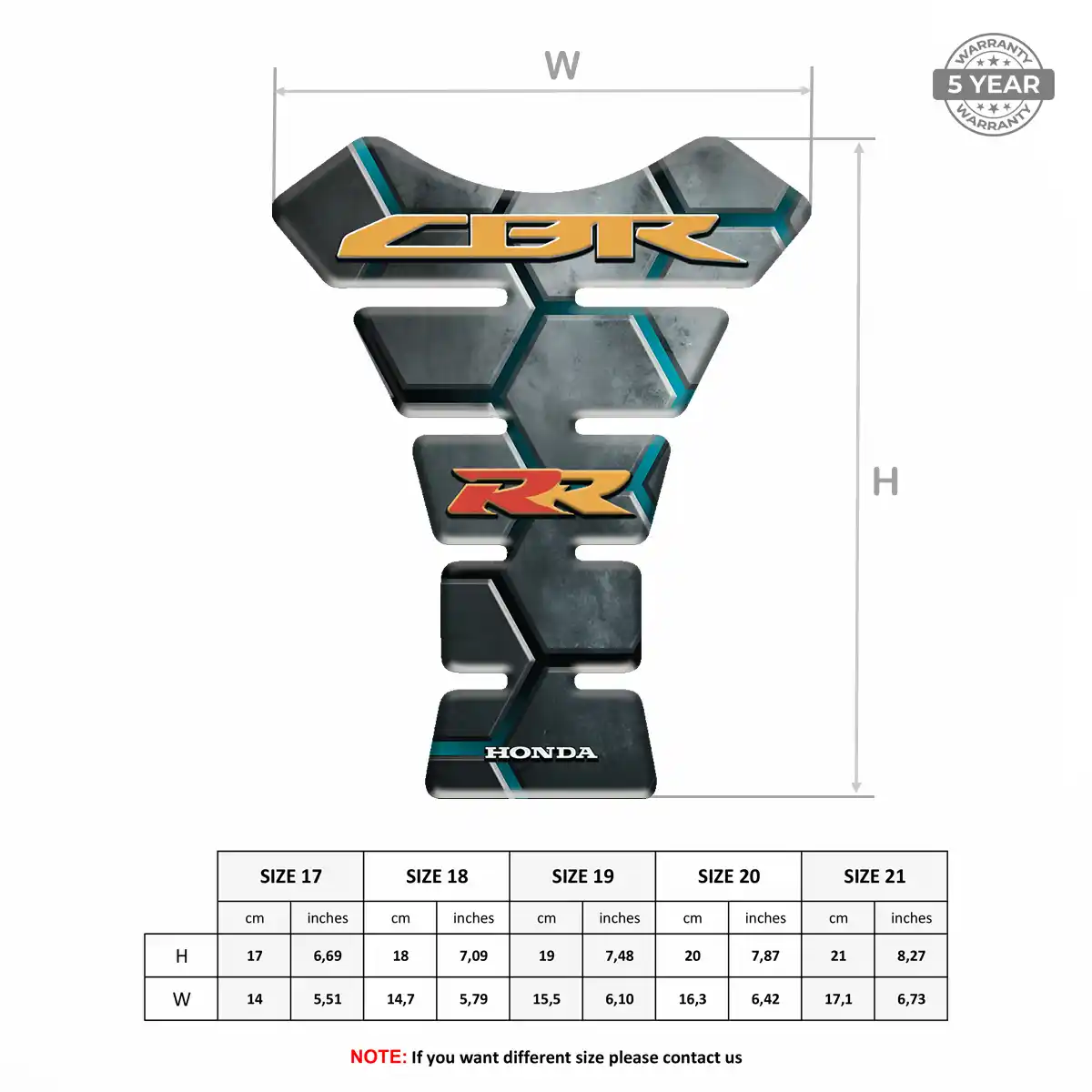 Honda Tank Pad Protector Prime Quality