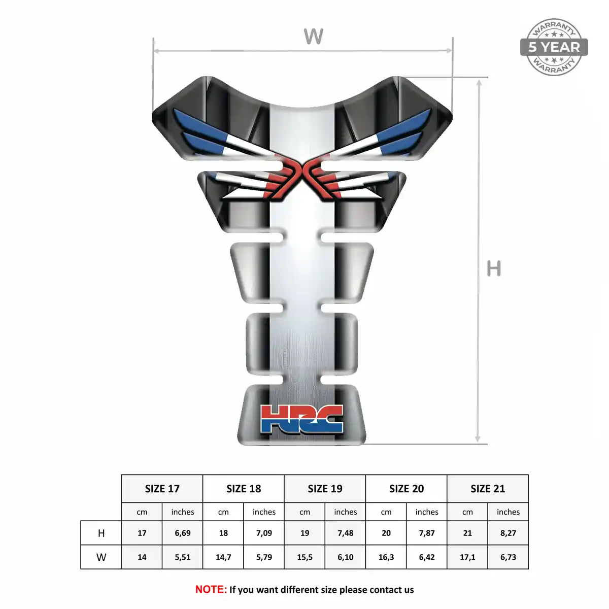 Honda Tank Pad Protector Refined Design