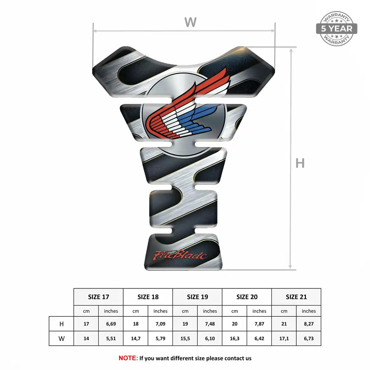 Honda Tank Pad Protector Signature Grade