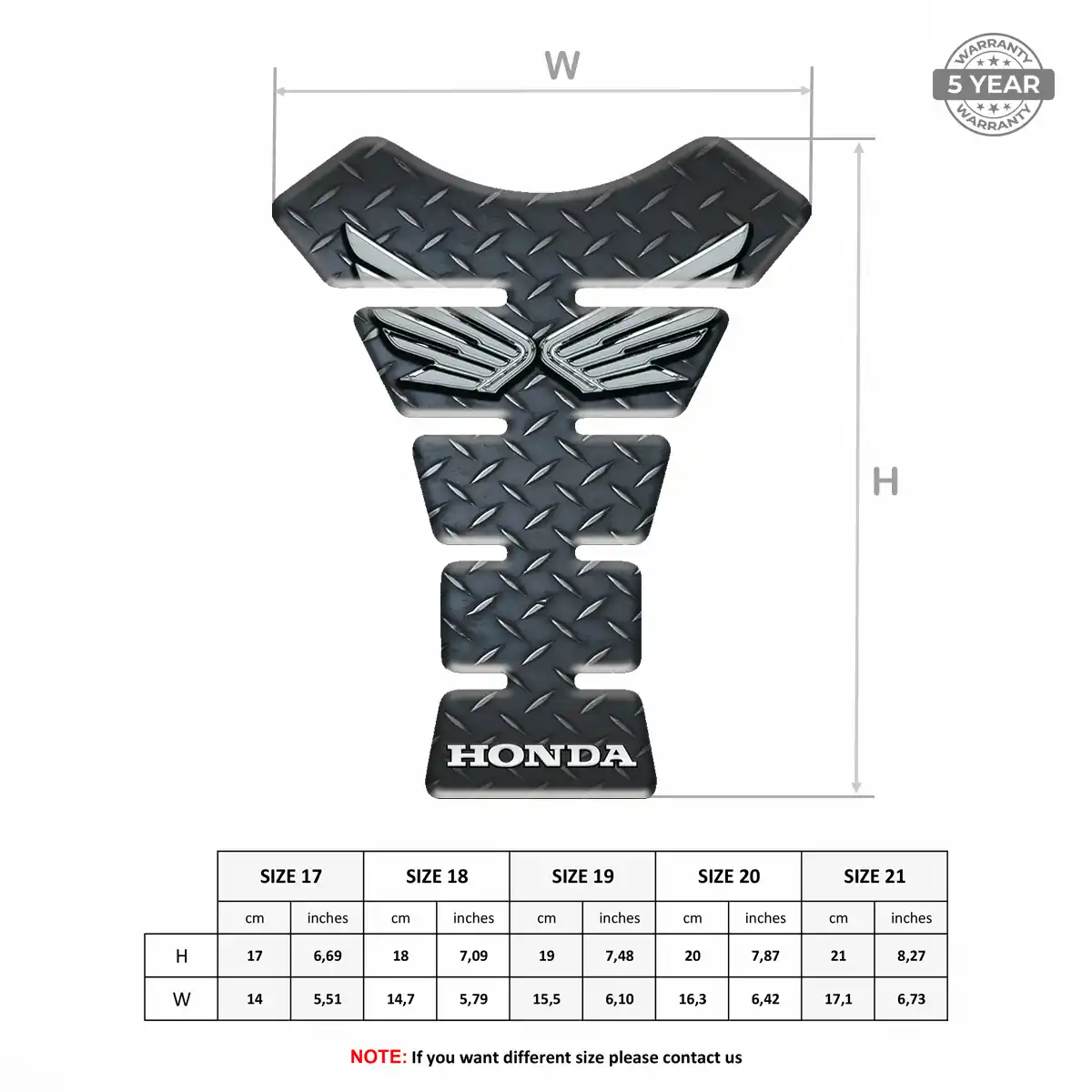 Honda Tank Pads Deluxe Edition