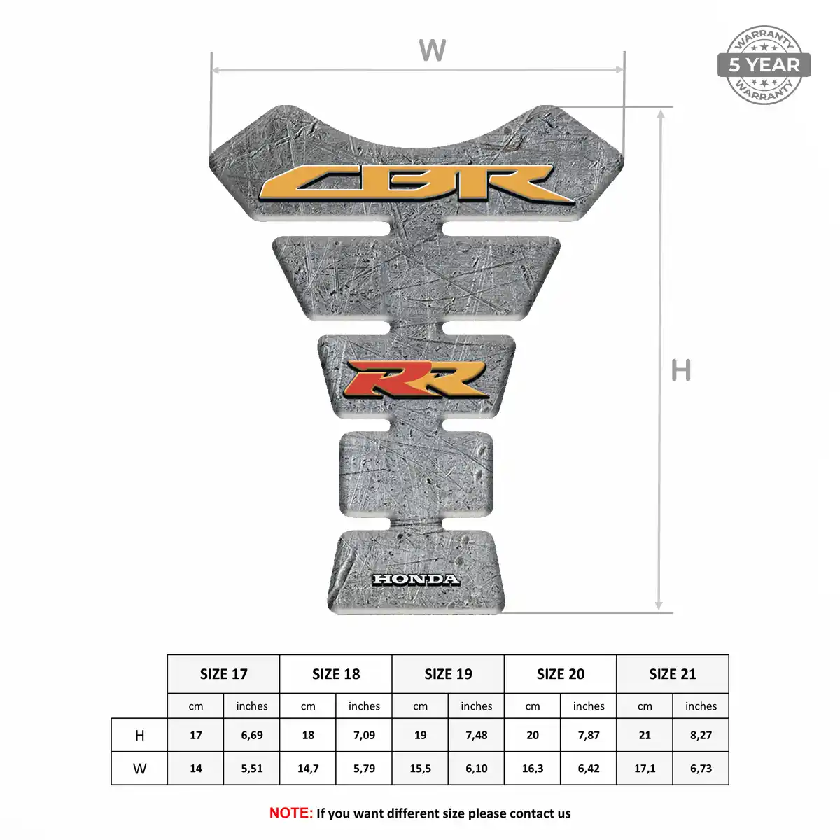 Honda Tank Pads Fuse Deluxe Edition