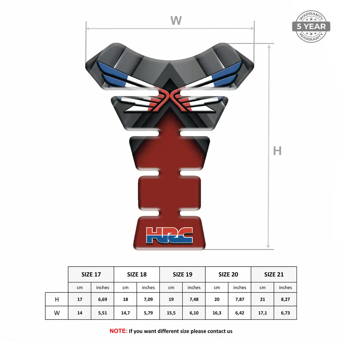 Honda Tank Pads Fuse Prestige Line