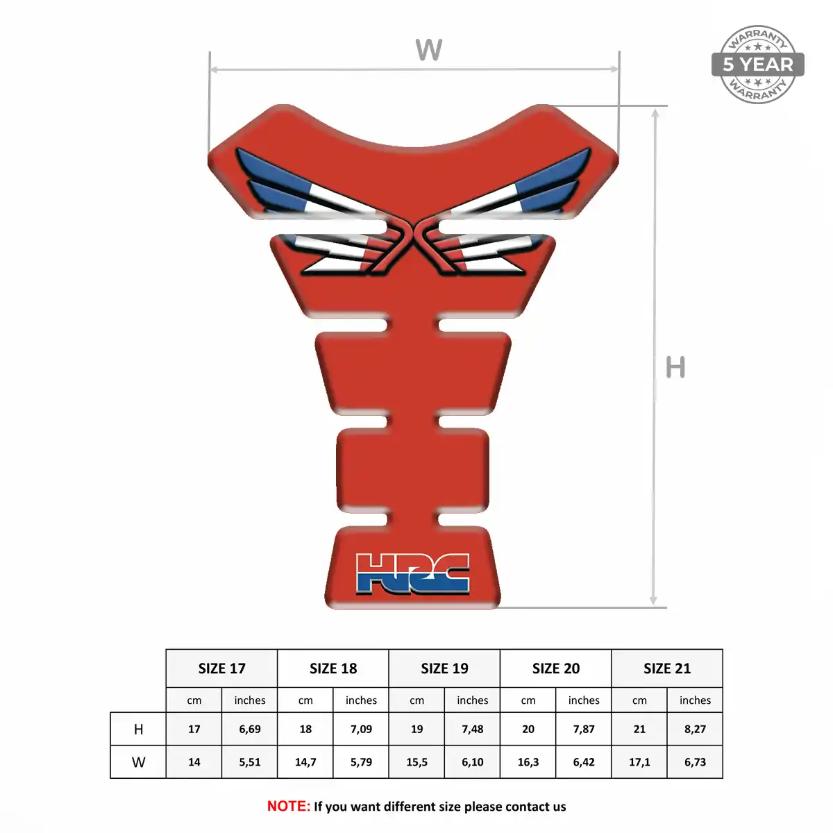 Honda Tank Pads Guards Exclusive Series