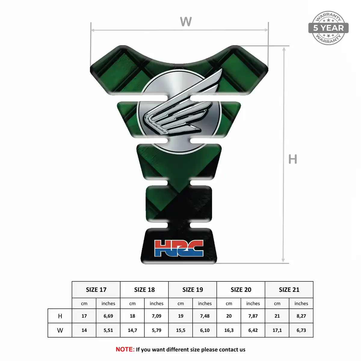 Honda Tank Pads Guards Motorbike Elite Edition