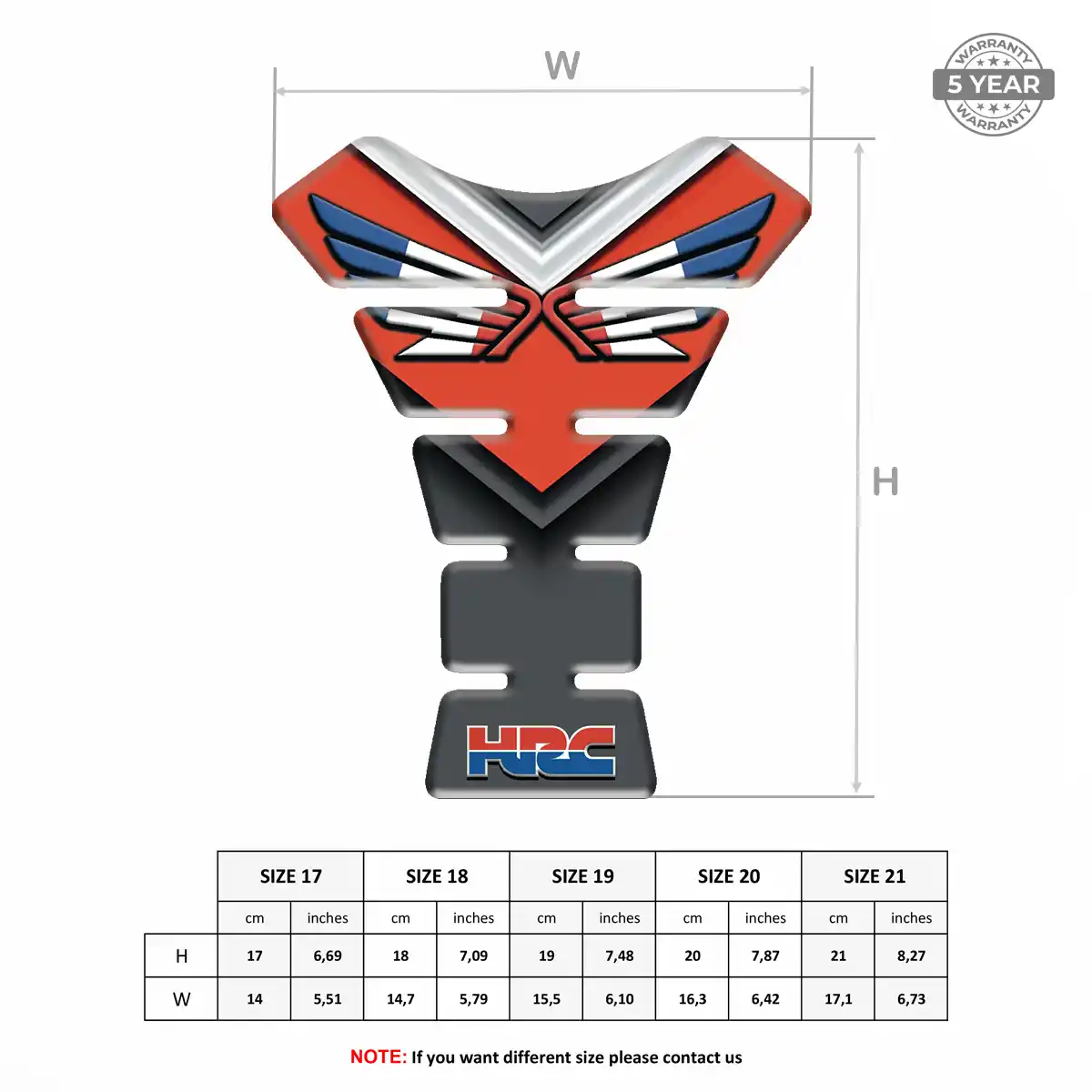 Honda Tank Pads Guards Motorbike Elite Finish