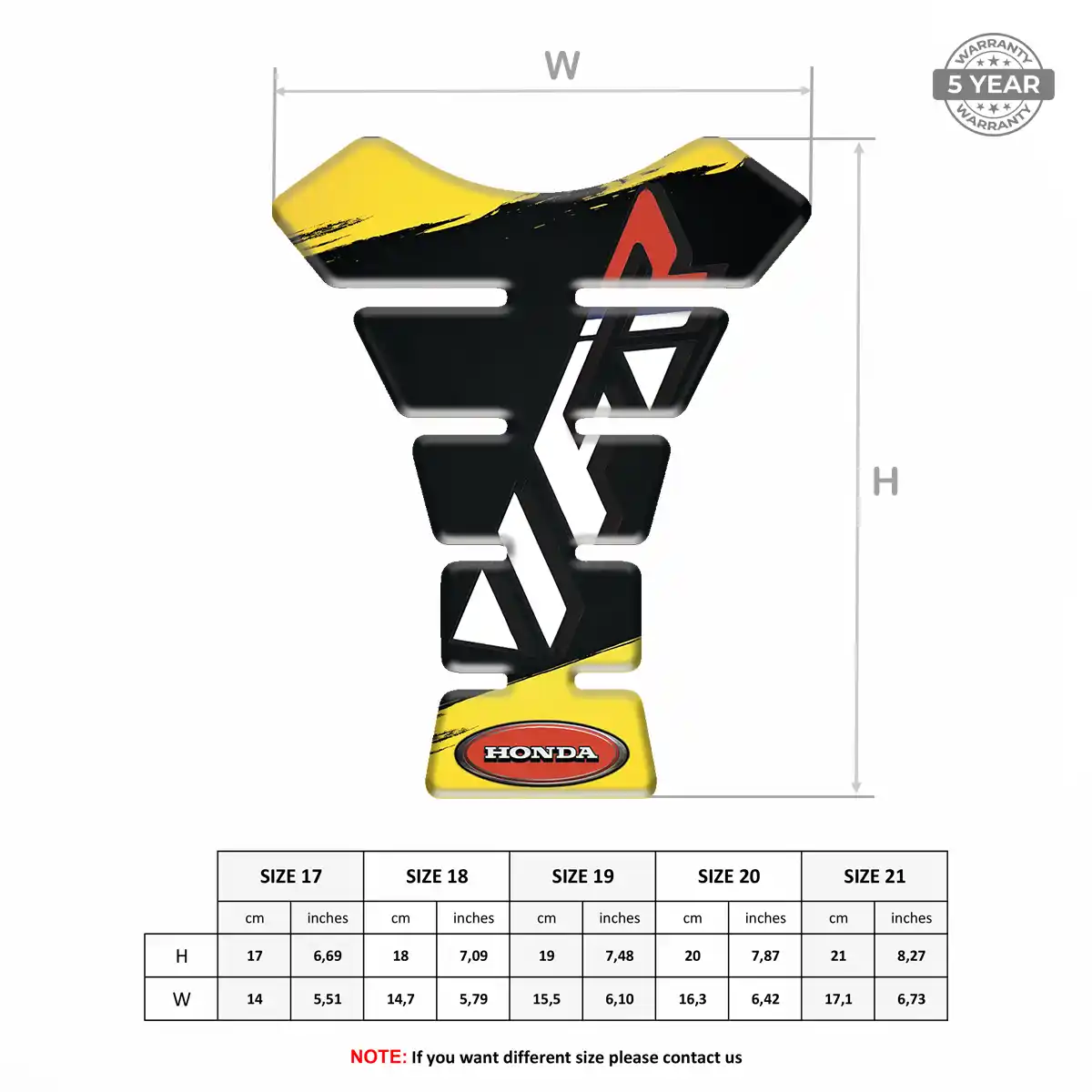 Honda Tank Pads Guards Motorbike Exclusive Series