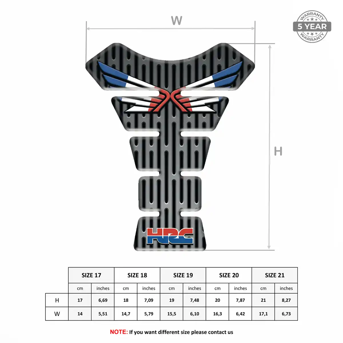 Honda Tank Pads Guards Motorbike Noble Edition