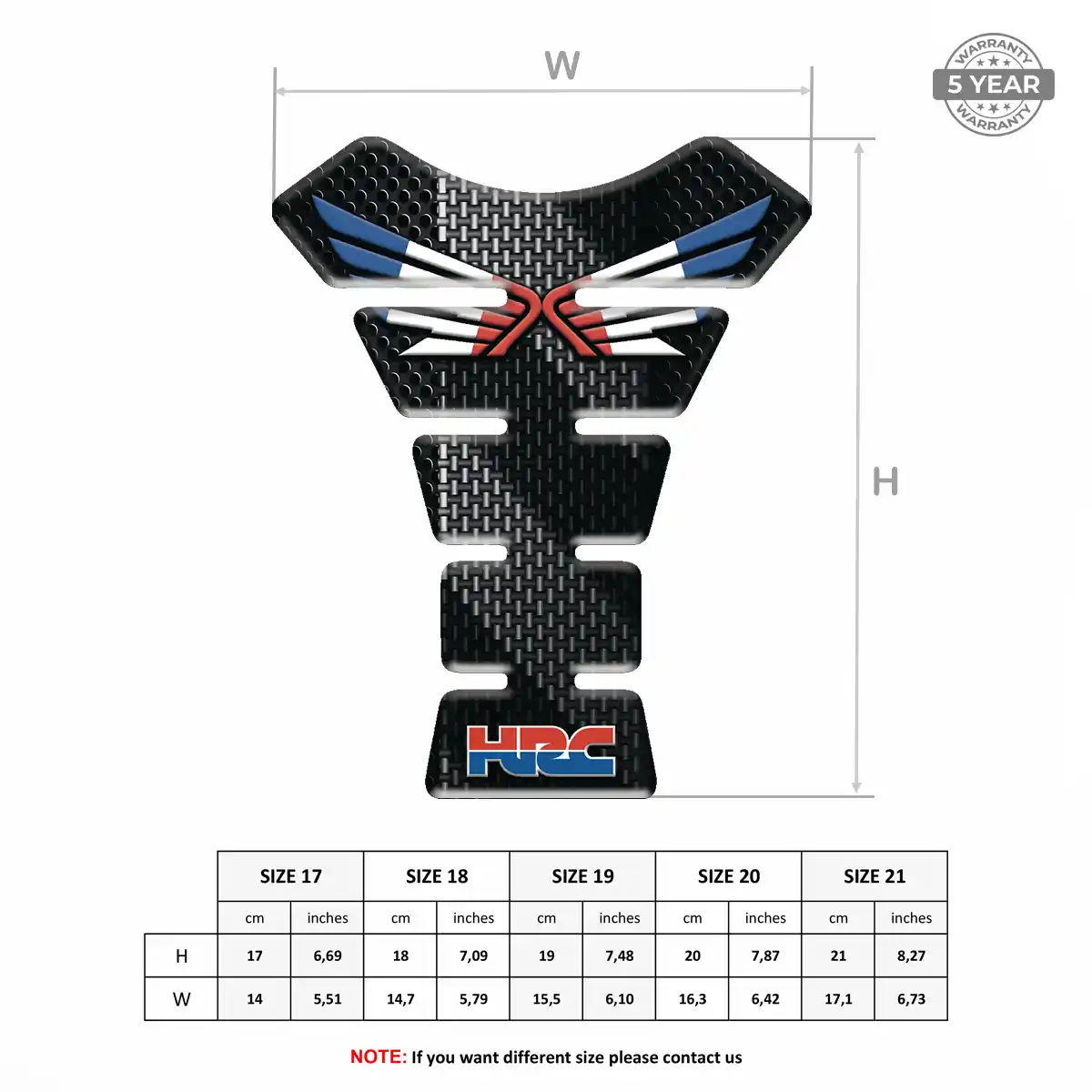 Honda Tank Pads Guards Motorcycle Elite Finish