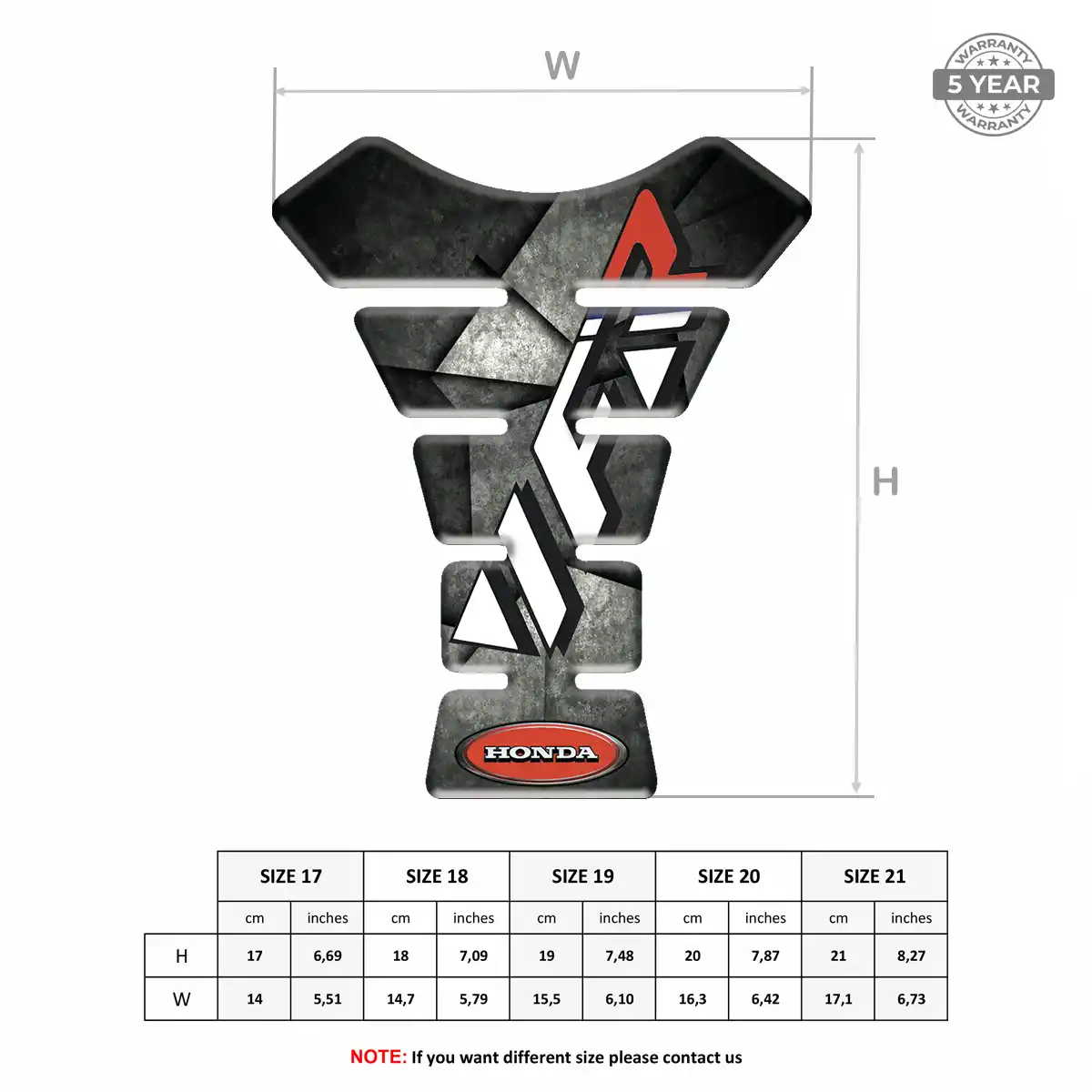 Honda Tank Pads Guards Motorcycle Exclusive Series
