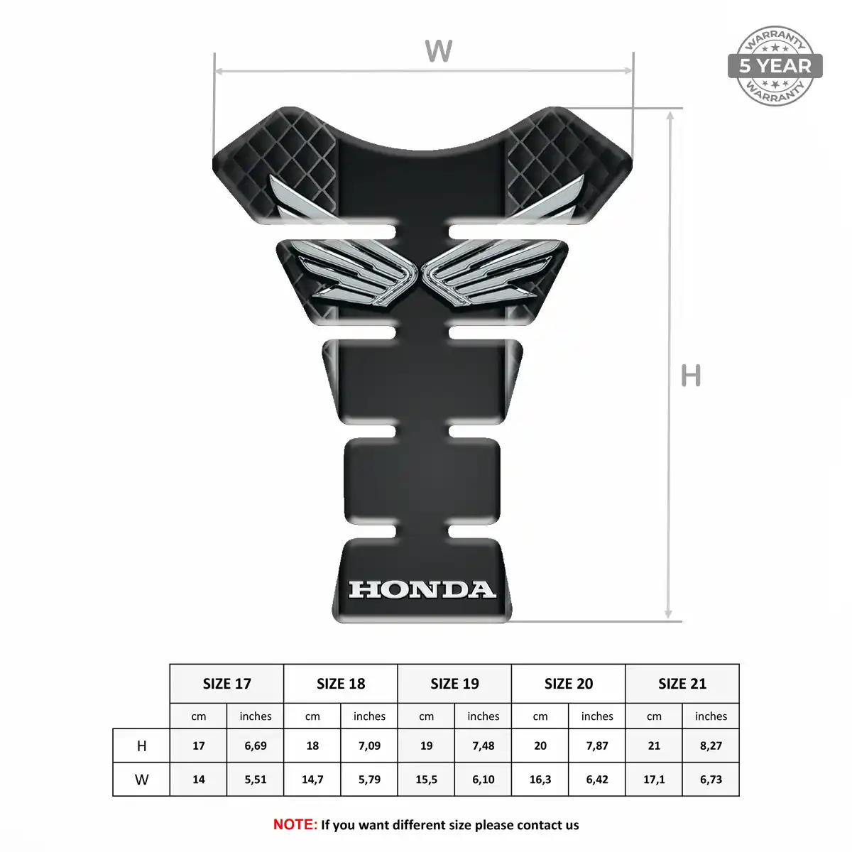 Honda Tank Pads Guards Motorcycle Noble Edition