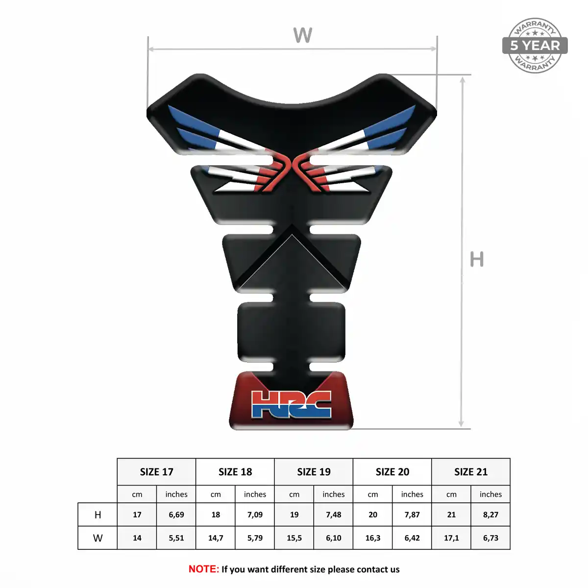 Honda Tank Pads Guards Motorcycle Resin Elite