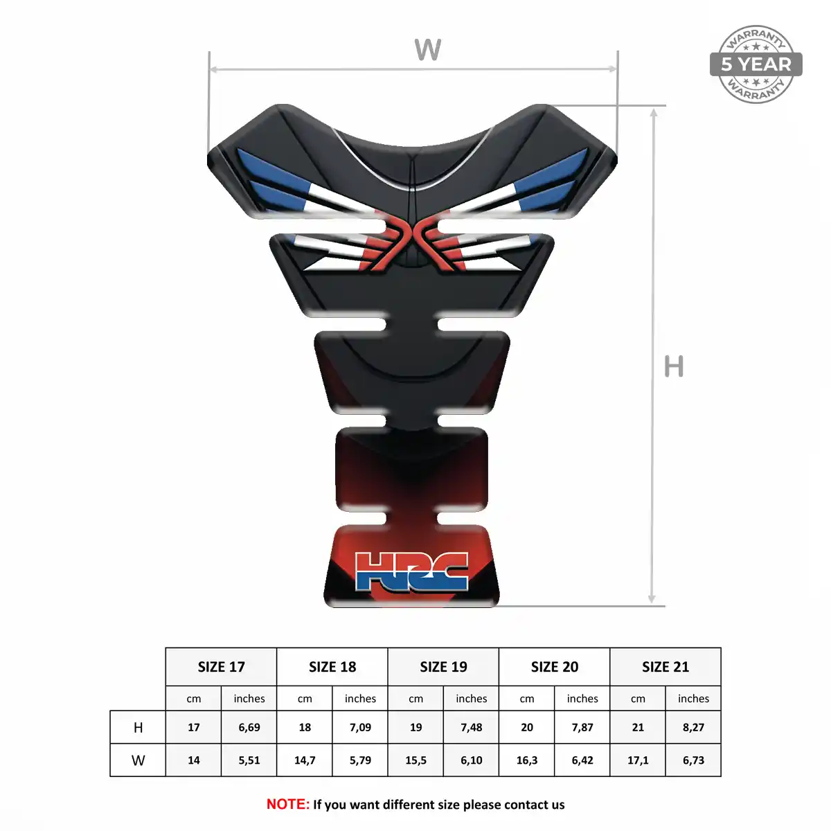 Honda Tank Pads Guards Motorcycle Signature Grade