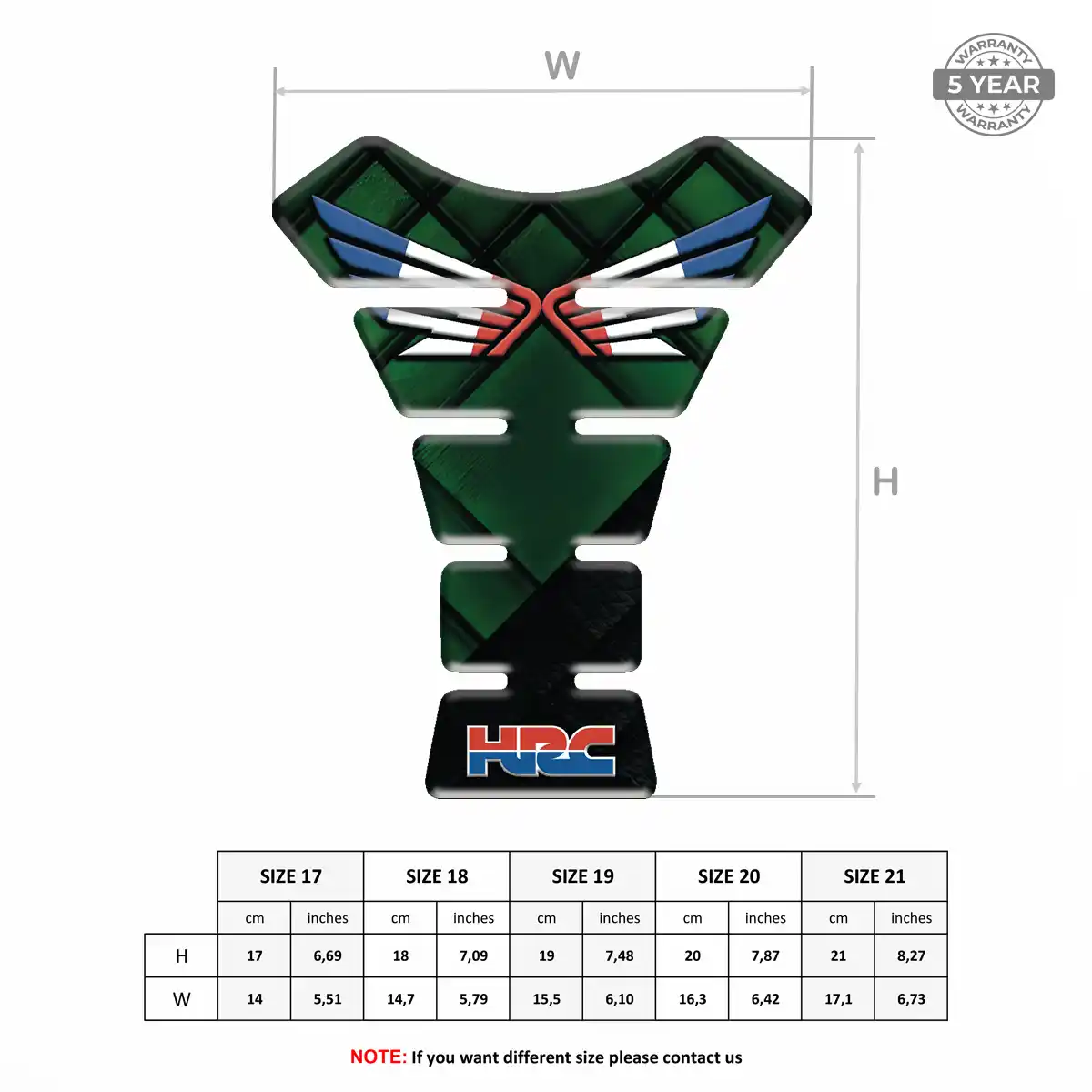 Honda Tank Pads Guards Superior Craft
