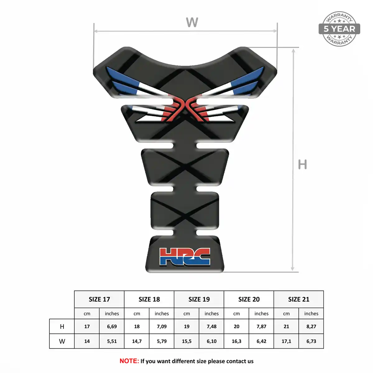 Honda Tank Pads Motorbike Exclusive Series