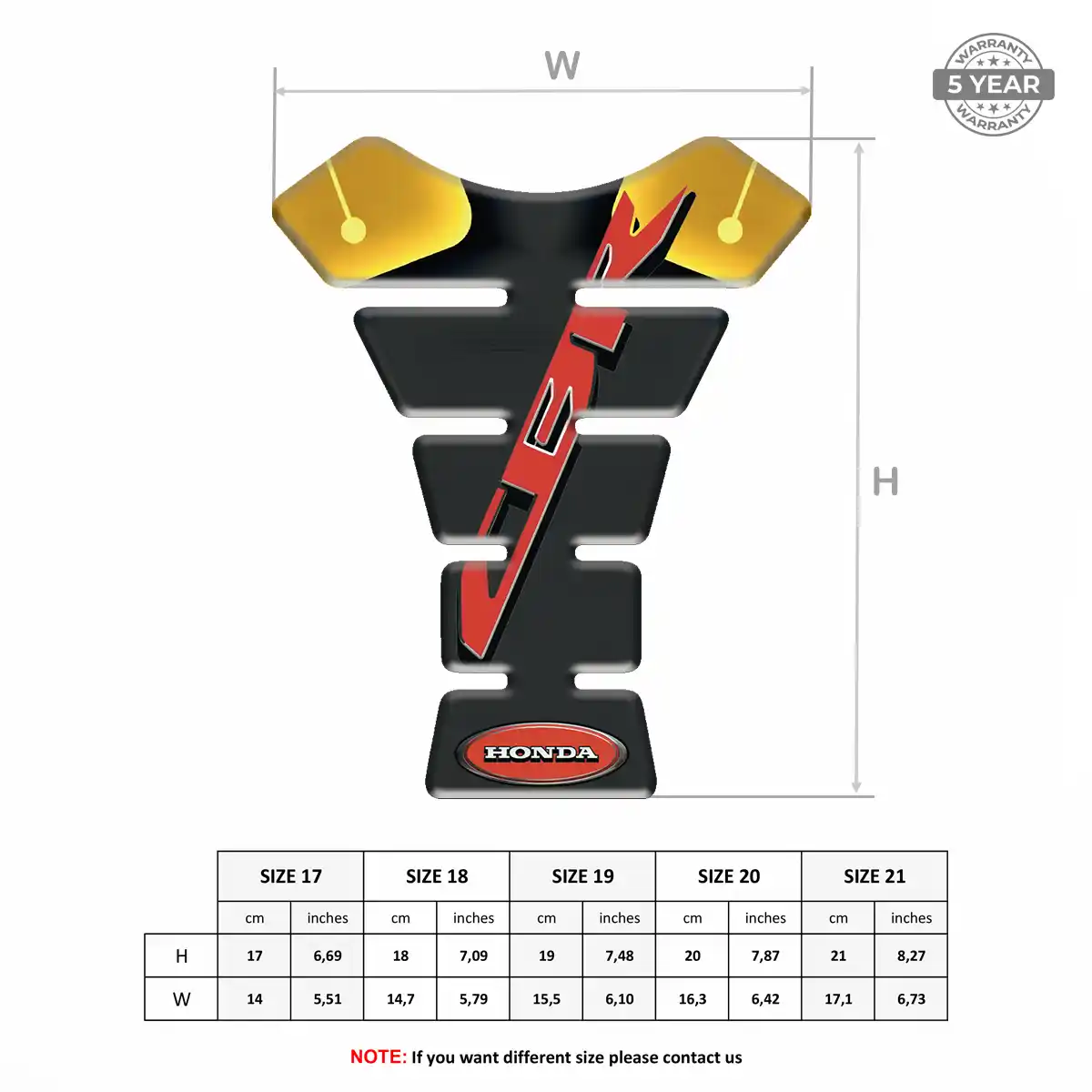 Honda Tank Pads Motorbike Signature Grade