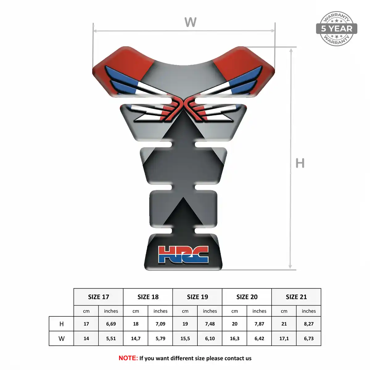 Honda Tank Pads Motorcycle Elite Edition
