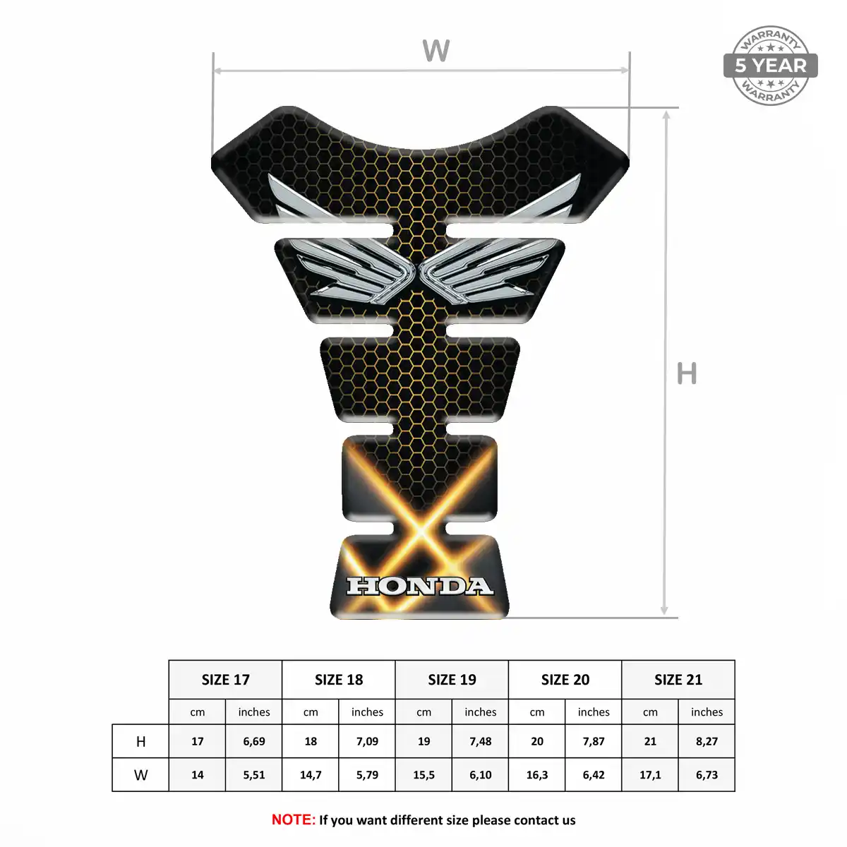 Honda Tank Pads Motorcycle Exclusive Series