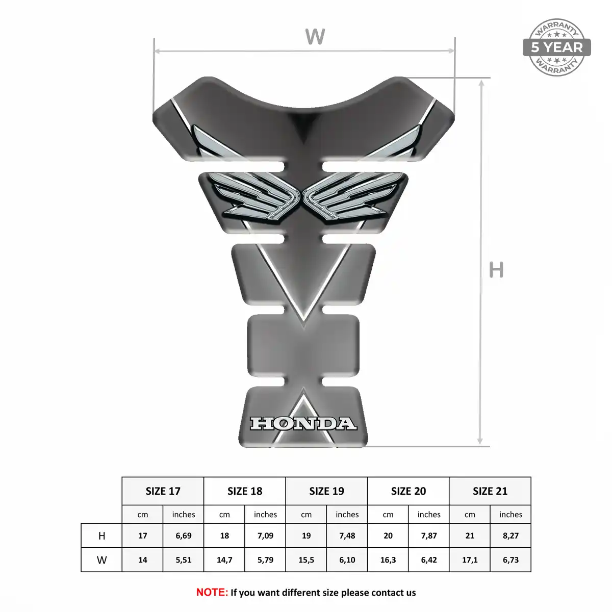 Honda Tank Pads Motorcycle Prime Quality