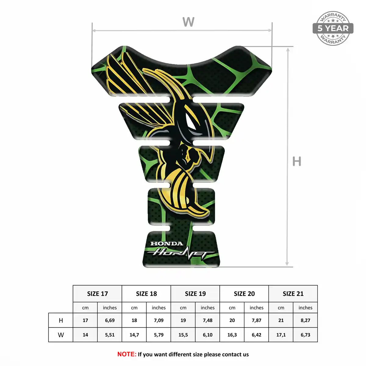 Honda Tank Pads Motorcycle Resin Luxe