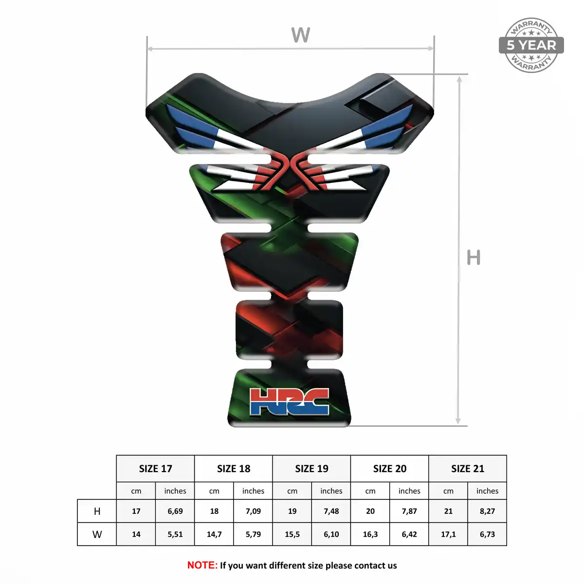 Honda Tank Pads Motorcycle Sleek Style