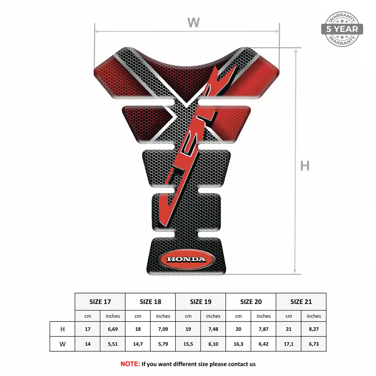 Honda Tank Pads Motorcycle Superior Craft