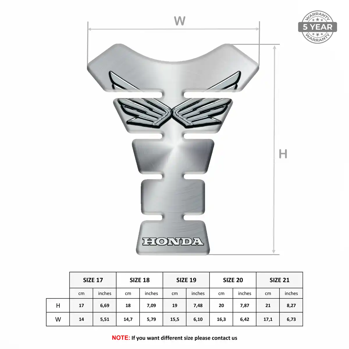 Honda Tank Pads Noble Edition