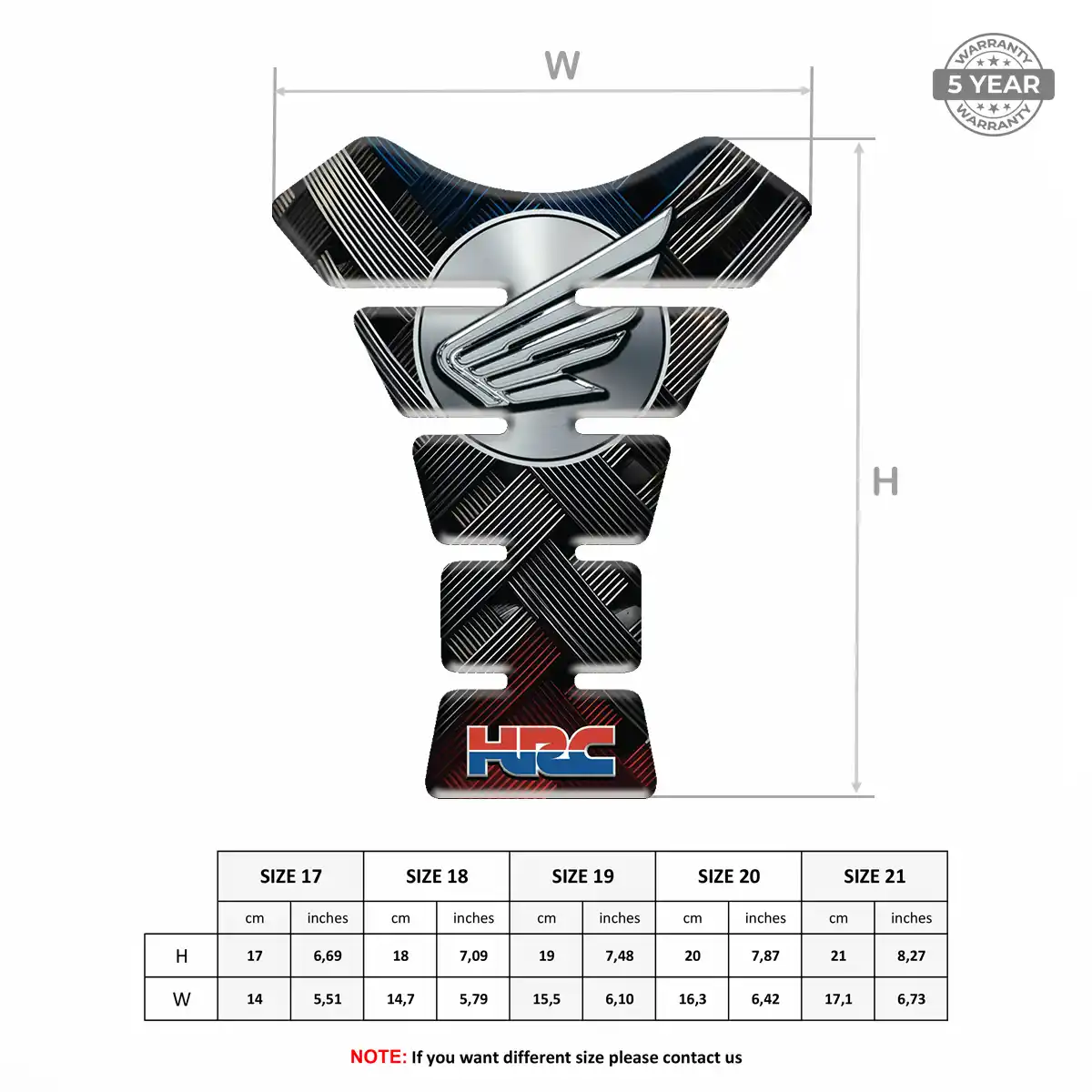 Honda Tank Pads Protector Exclusive Series