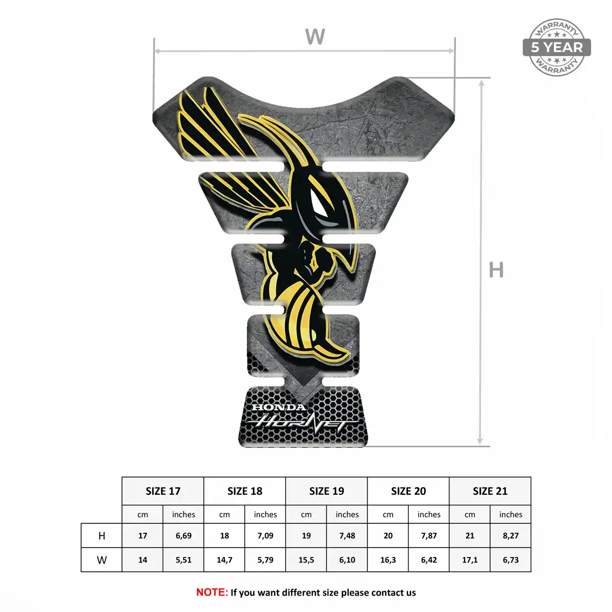 Honda Tank Pads Protector Motorbike Prime Quality