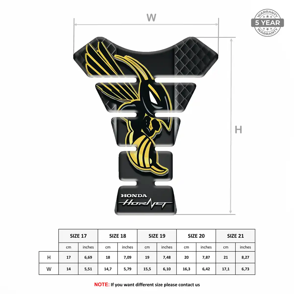 Honda Tank Pads Protector Motorcycle Opulent Line