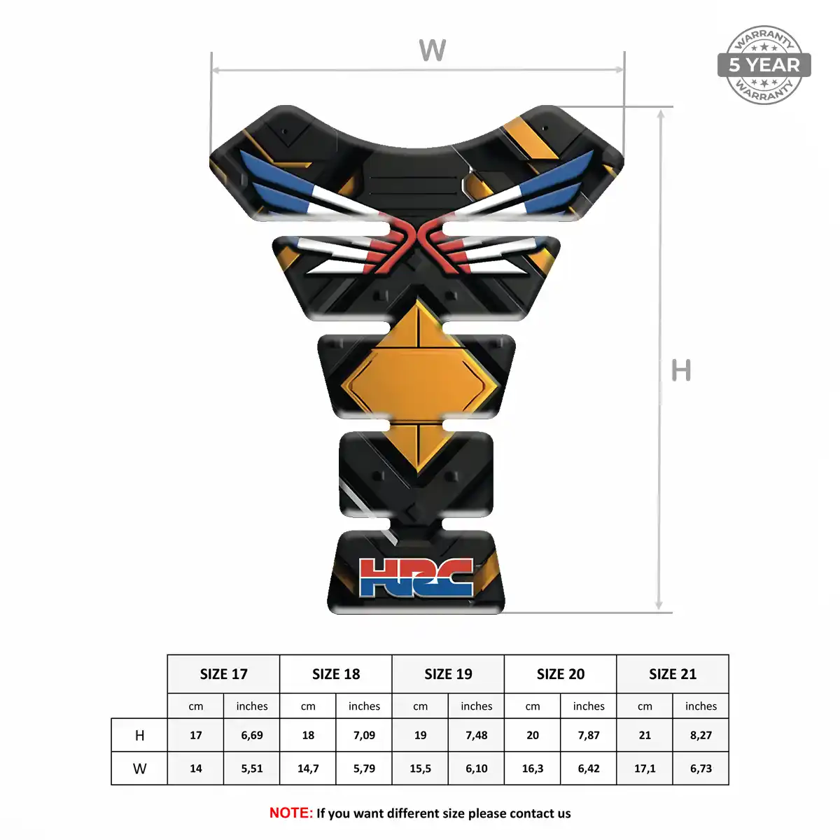 Honda Tank Pads Protector Motorcycle Refined Design
