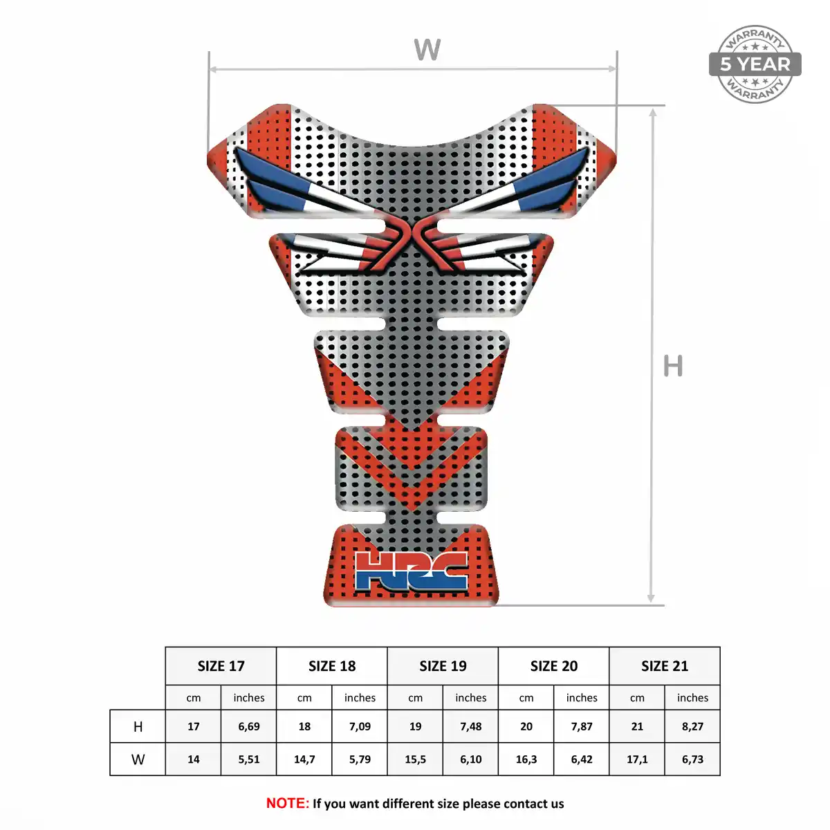 Honda Tank Pads Protector Motorcycle Superior Craft